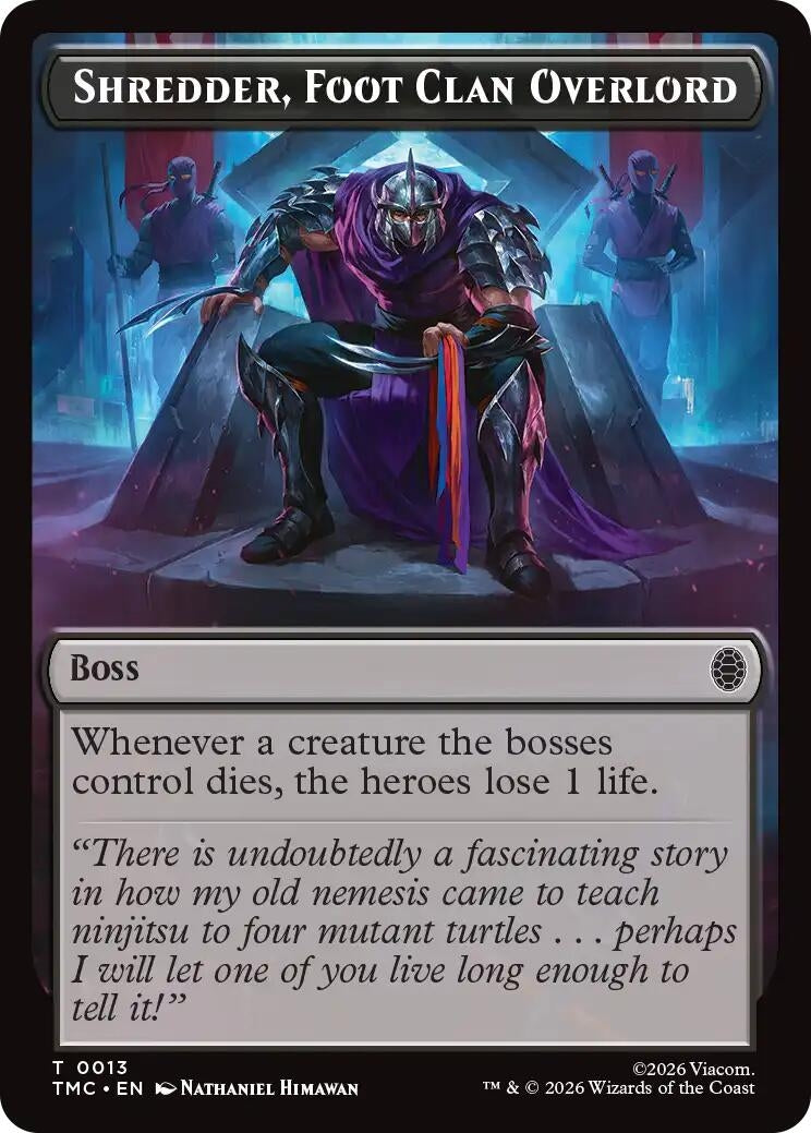 Image for Shredder, Foot Clan Overlord (13) (TMC) - Magic: The Gathering