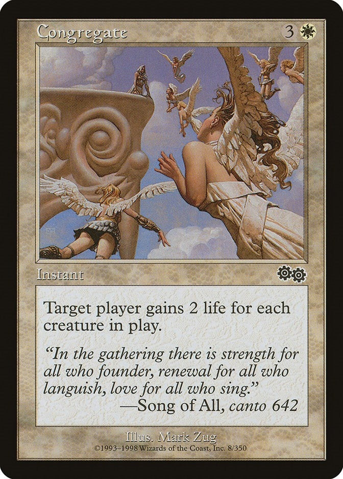 Image for Congregate (8) (USG) - Magic: The Gathering