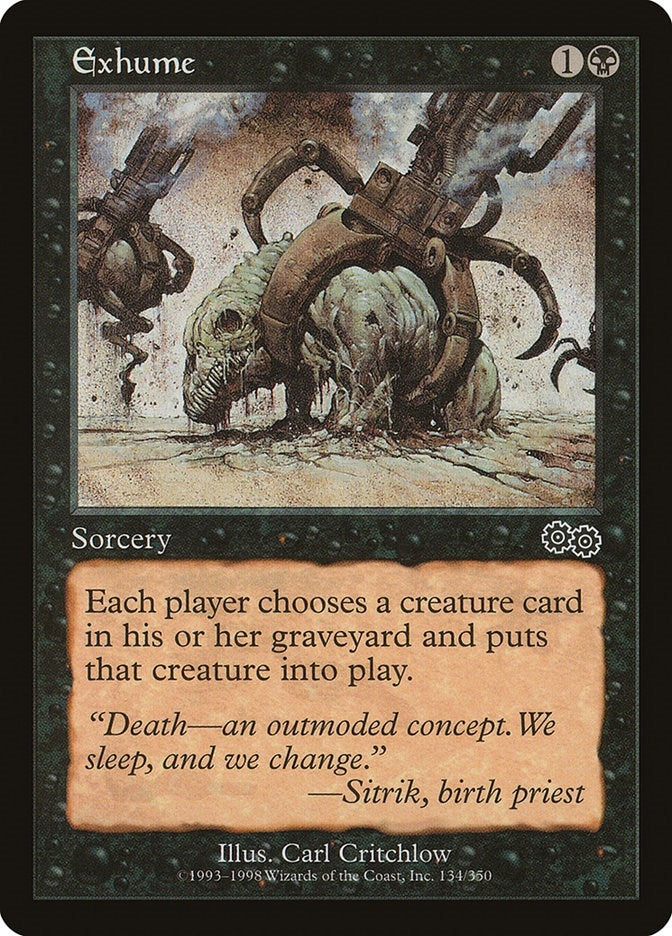 Image for Exhume (134) (USG) - Magic: The Gathering