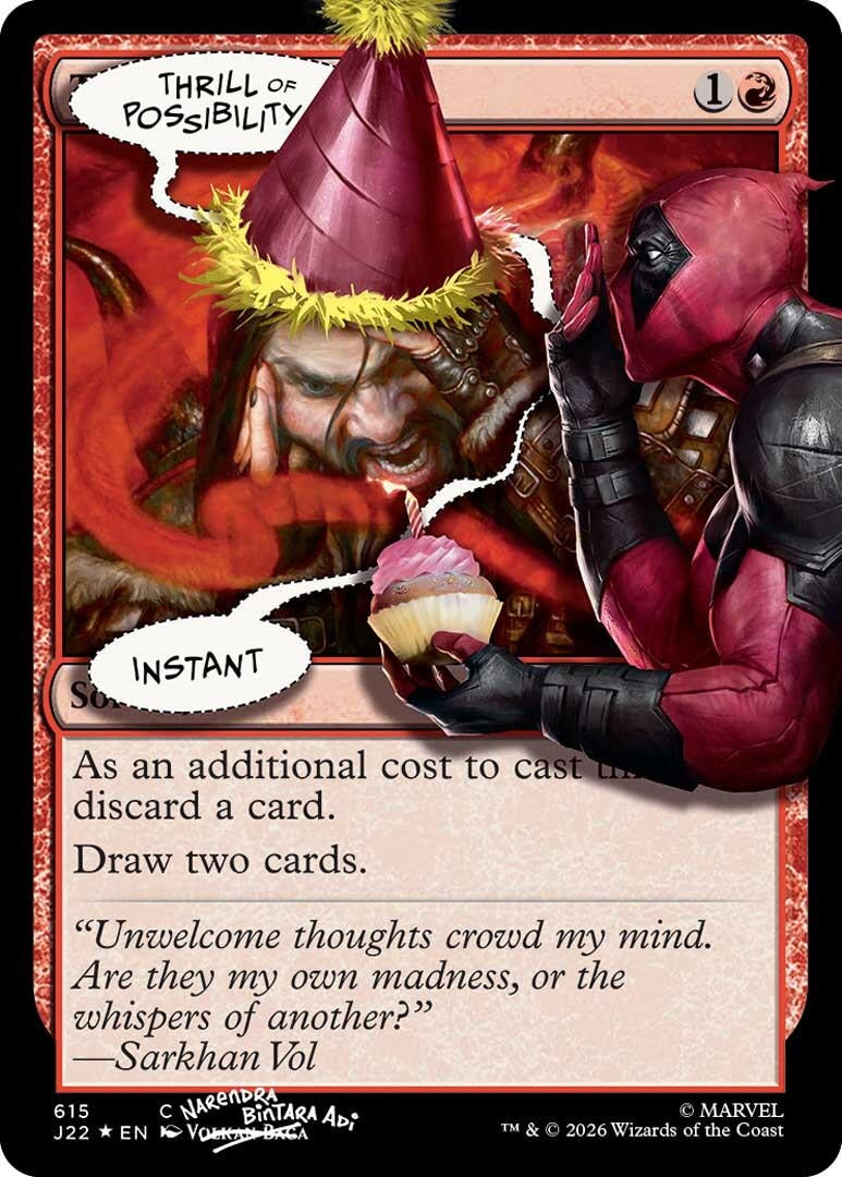 Image for Thrill of Possibility (615) (Pool Party Foil) (615) (SLD) - Magic: The Gathering