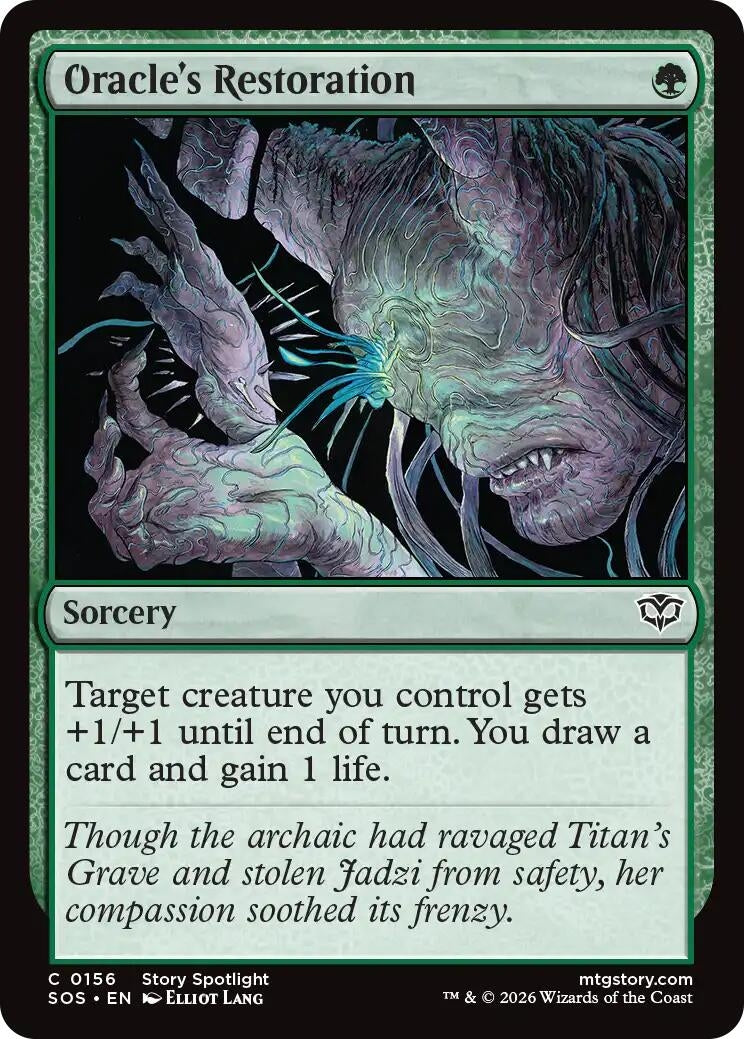 Image for Oracle's Restoration (156) (SOS) - Magic: The Gathering