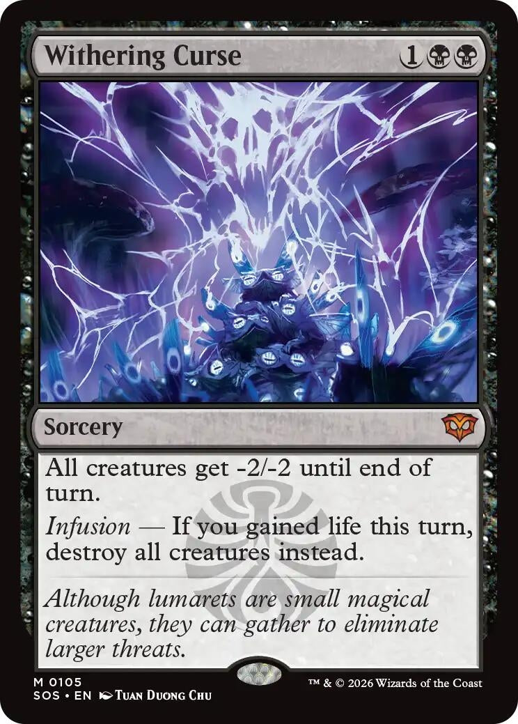Image for Withering Curse (105) (SOS) - Magic: The Gathering