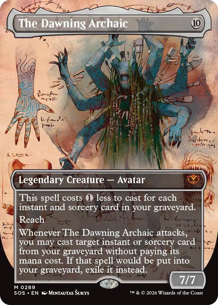 Image for The Dawning Archaic (Borderless) (289) (SOS) - Magic: The Gathering