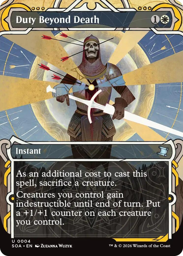 Image for Duty Beyond Death (4) (SOA) - Magic: The Gathering