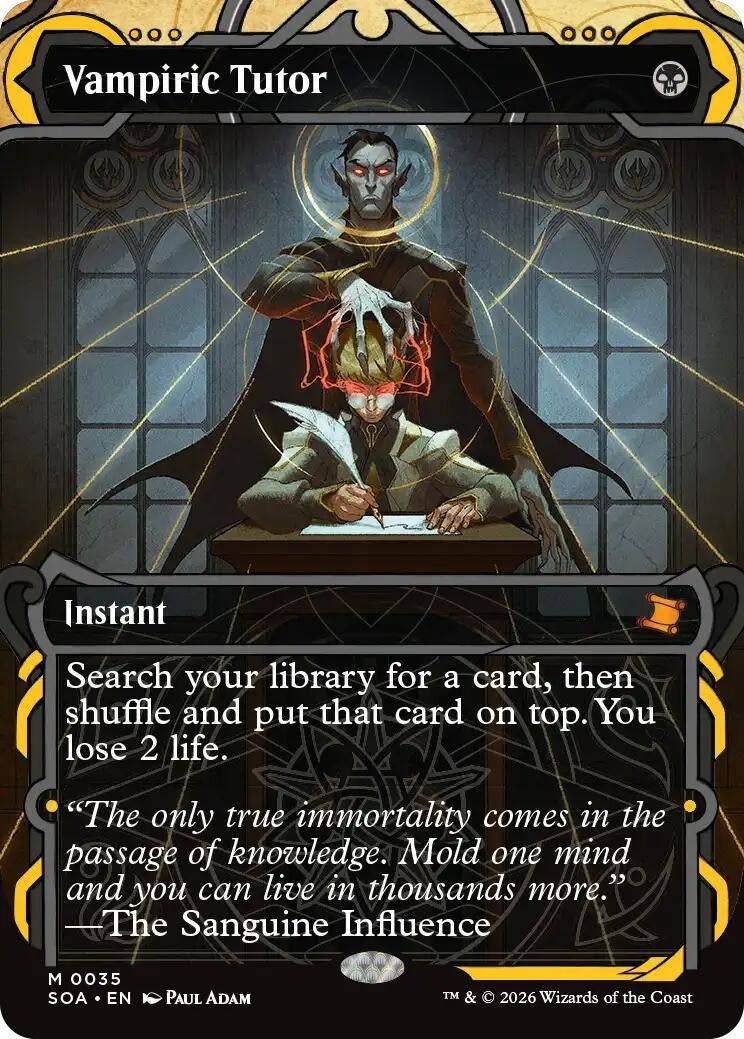 Image for Vampiric Tutor (35) (SOA) - Magic: The Gathering