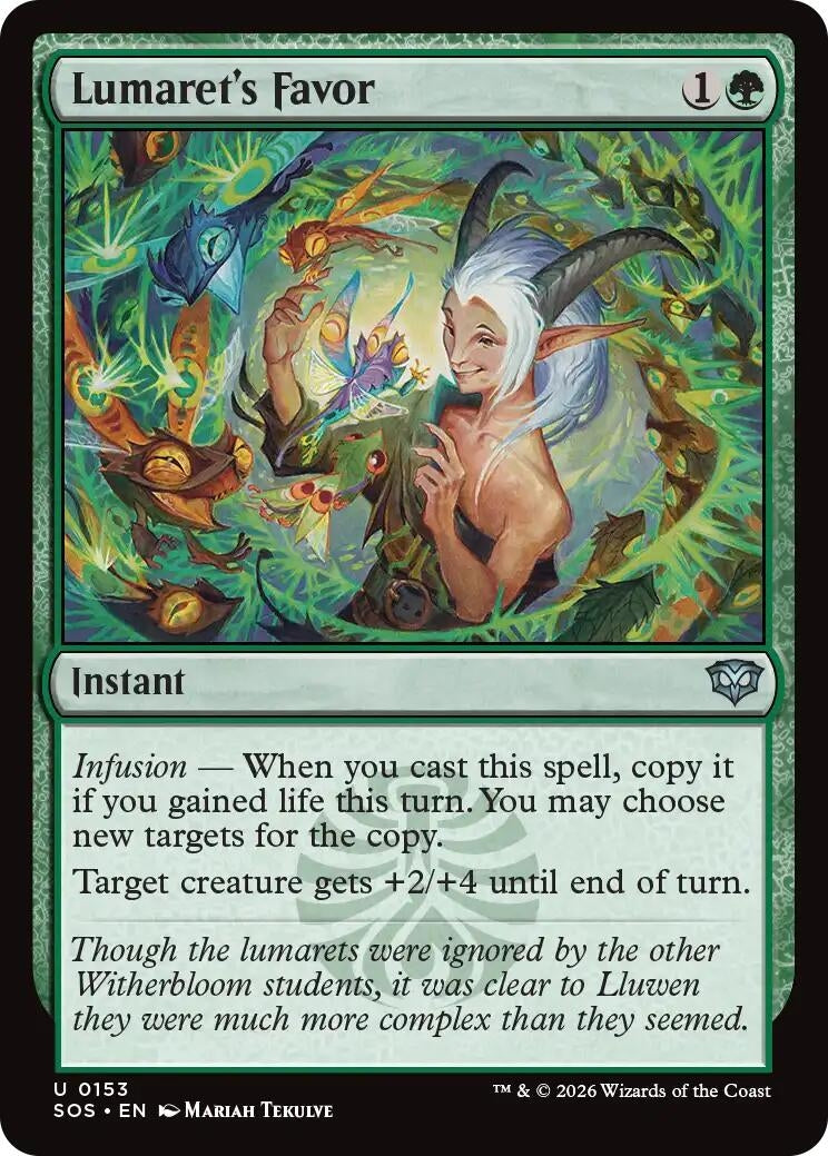 Image for Lumaret's Favor (153) (SOS) - Magic: The Gathering