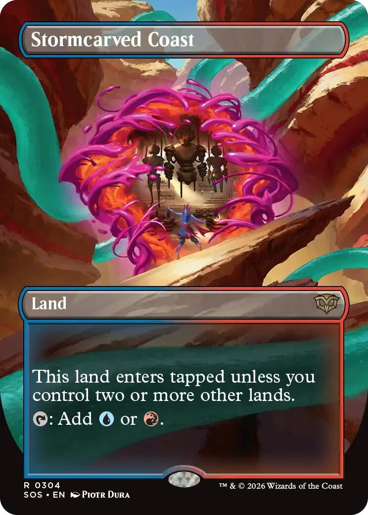 Image for Stormcarved Coast (Borderless) (304) (SOS) - Magic: The Gathering
