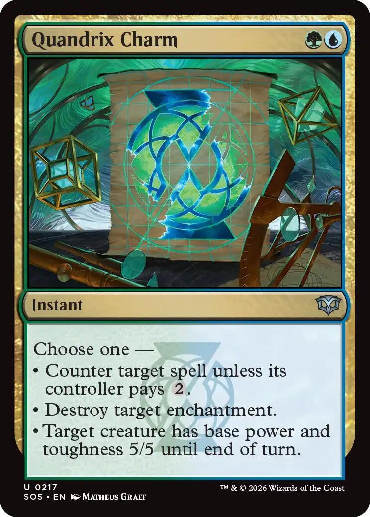 Image for Quandrix Charm (217) (SOS) - Magic: The Gathering