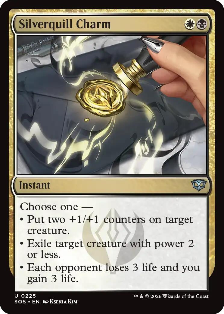 Image for Silverquill Charm (225) (SOS) - Magic: The Gathering