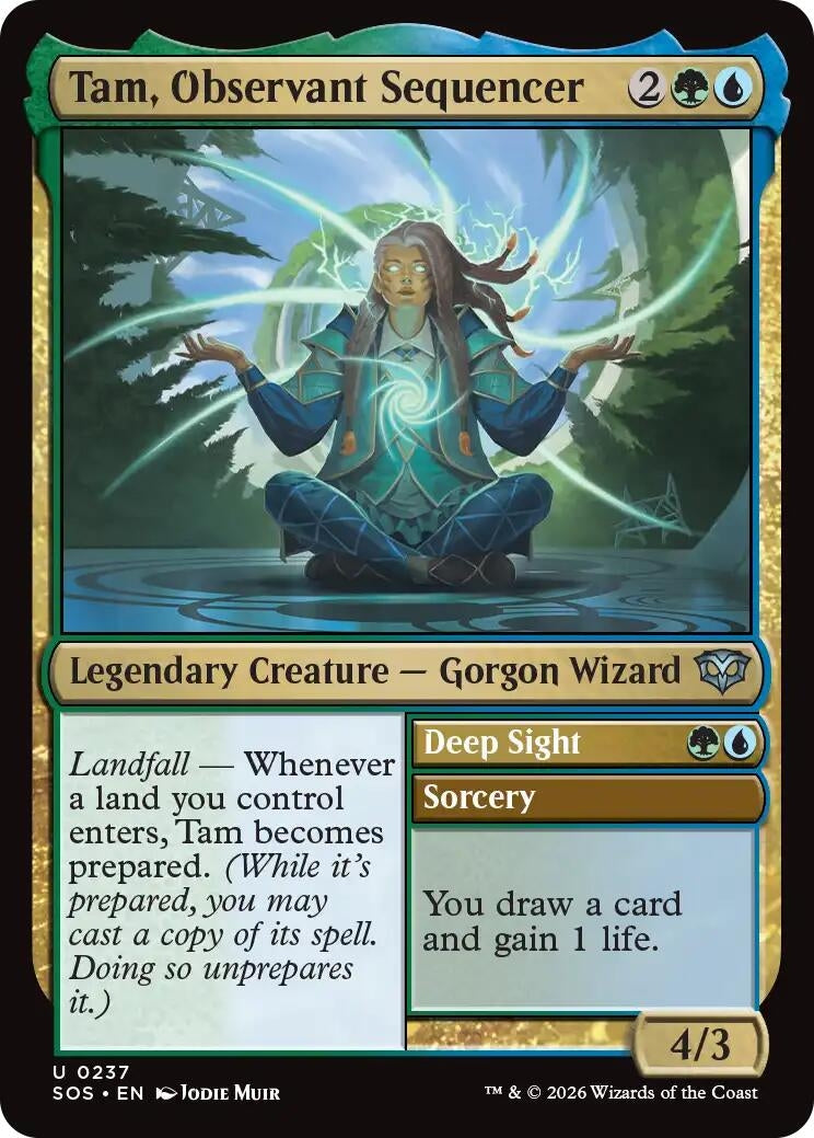 Image for Tam, Observant Sequencer (237) (SOS) - Magic: The Gathering
