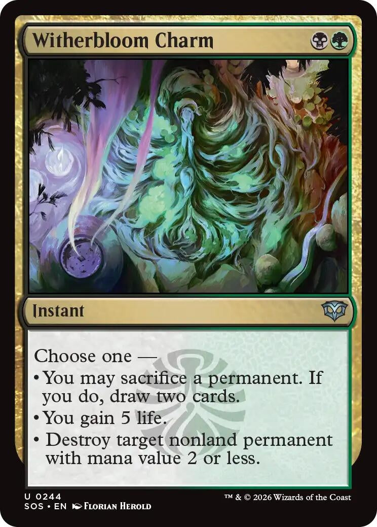 Image for Witherbloom Charm (244) (SOS) - Magic: The Gathering