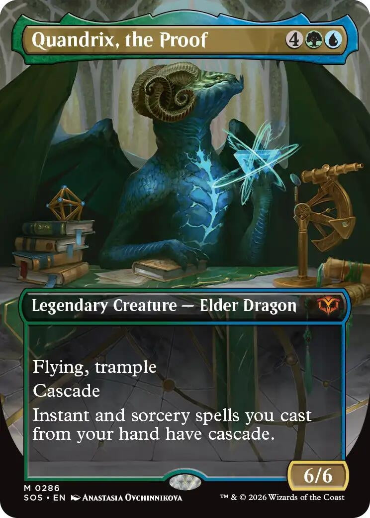 Image for Quandrix, the Proof (Borderless) (286) (SOS) - Magic: The Gathering