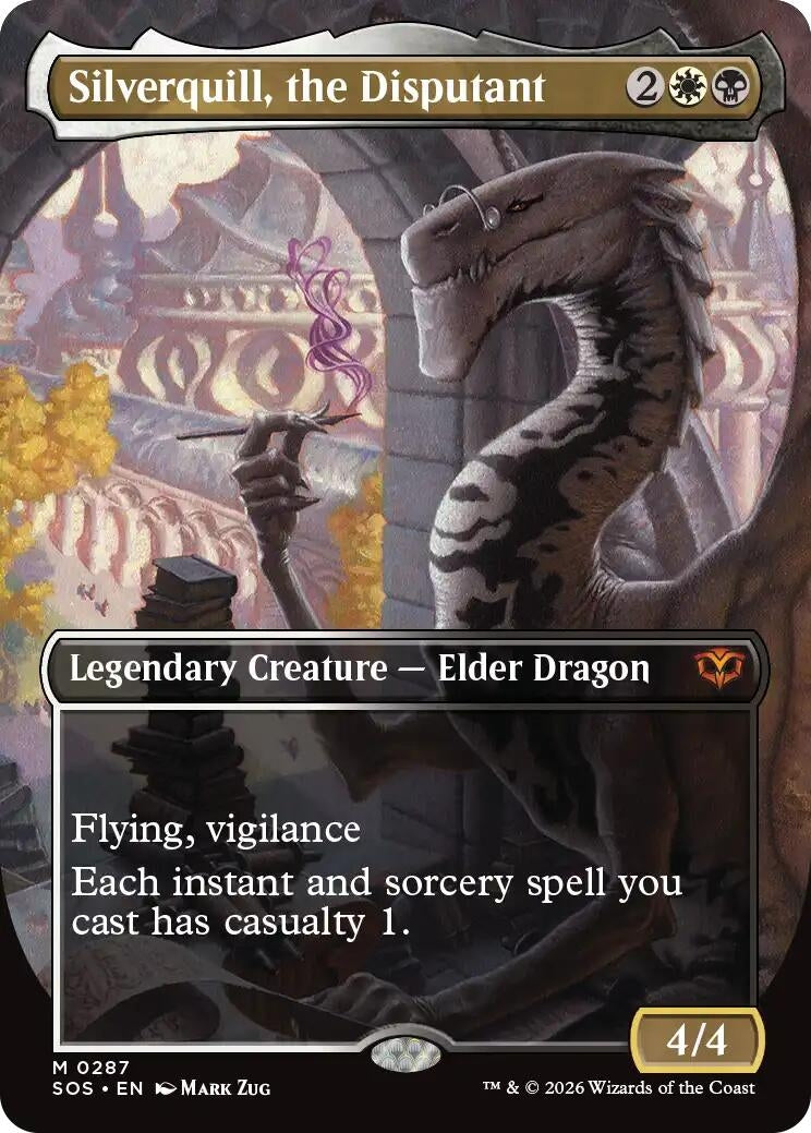 Image for Silverquill, the Disputant (Borderless) (287) (SOS) - Magic: The Gathering