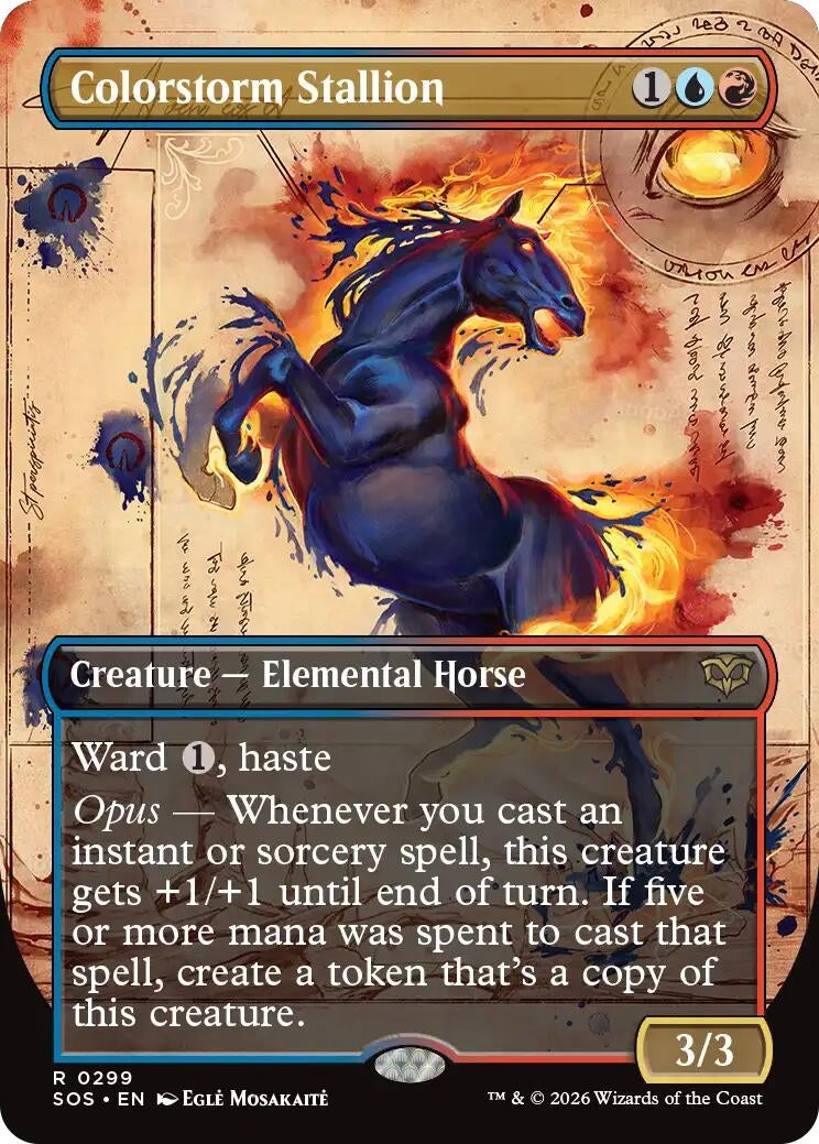 Image for Colorstorm Stallion (Borderless) (299) (SOS) - Magic: The Gathering