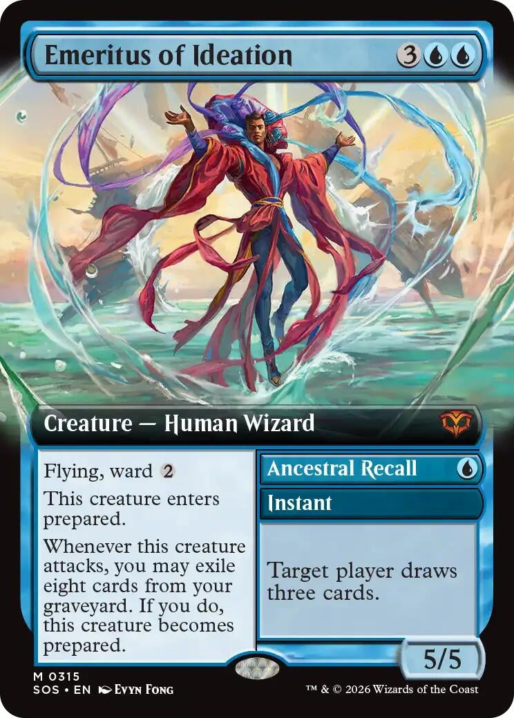 Image for Emeritus of Ideation (Extended Art) (315) (SOS) - Magic: The Gathering