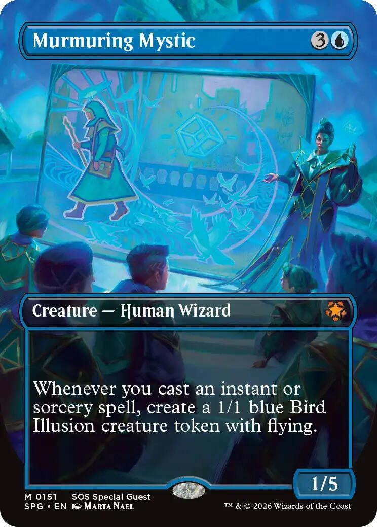 Image for Murmuring Mystic (Borderless) (151) (SPG) - Magic: The Gathering