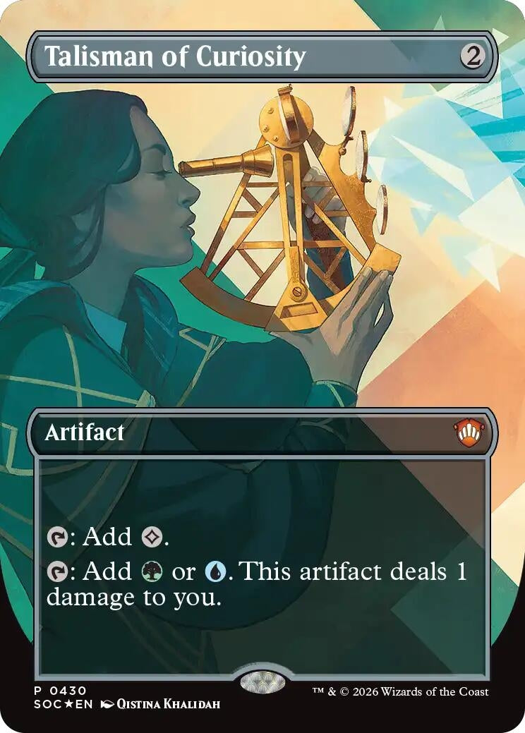 Image for Talisman of Curiosity (Borderless) (430) (SOC) - Magic: The Gathering