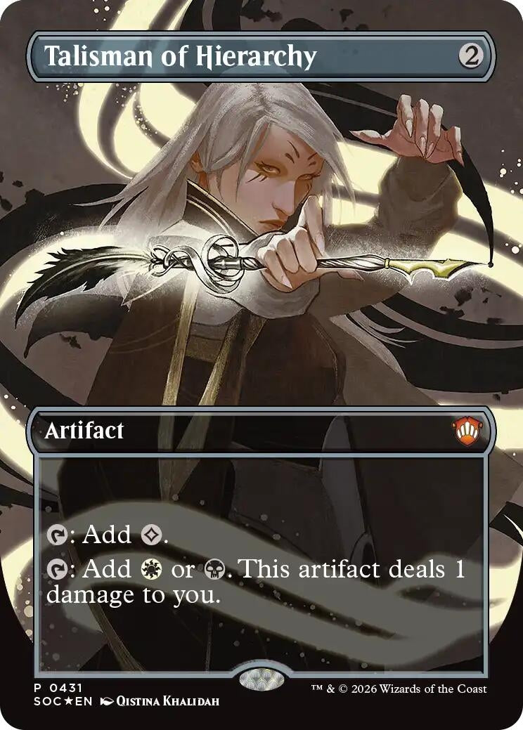 Image for Talisman of Hierarchy (Borderless) (431) (SOC) - Magic: The Gathering