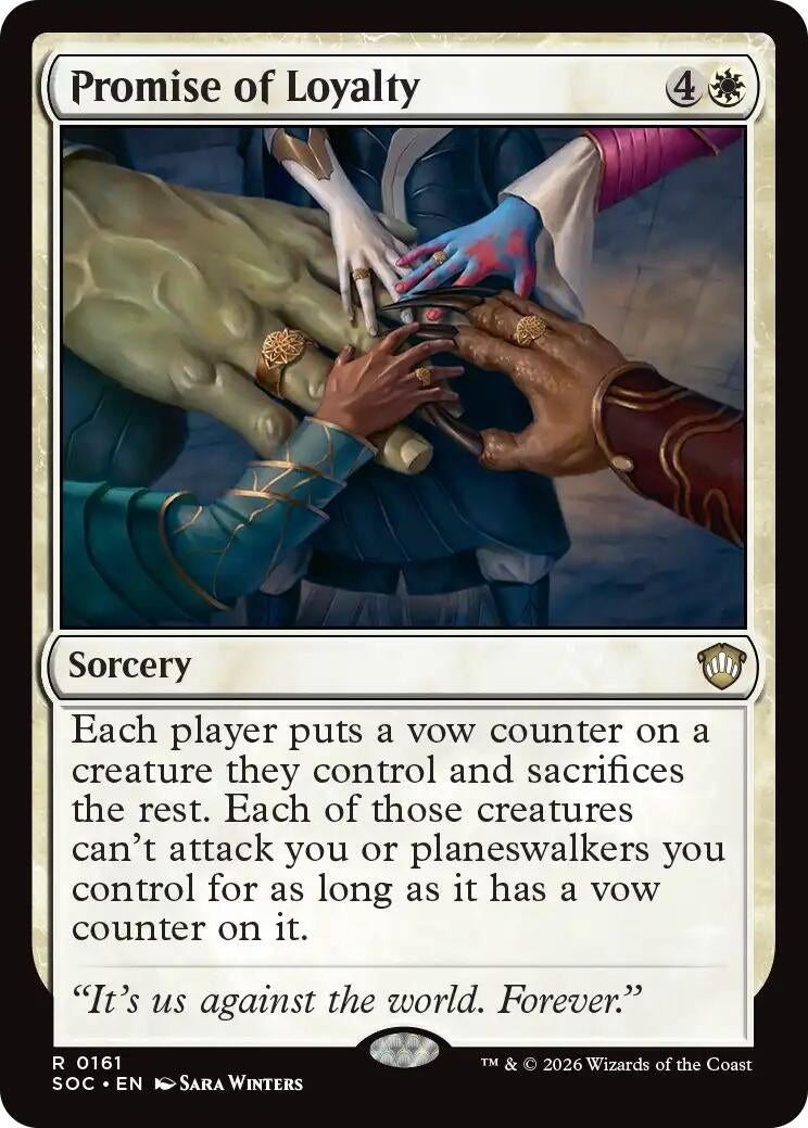Image for Promise of Loyalty (161) (SOC) - Magic: The Gathering