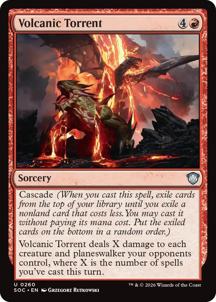 Image for Volcanic Torrent (260) (SOC) - Magic: The Gathering