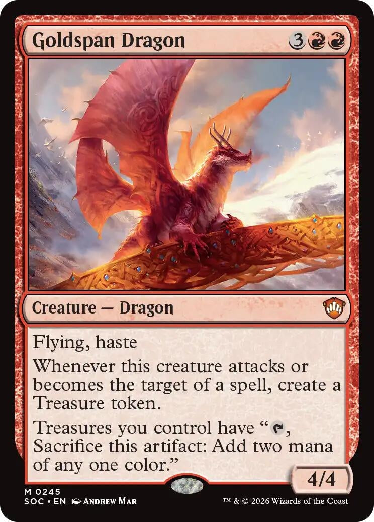 Image for Goldspan Dragon (245) (SOC) - Magic: The Gathering