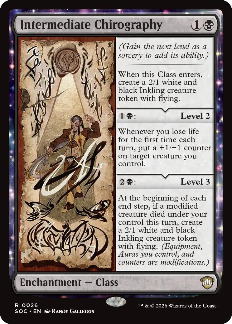 Image for Intermediate Chirography (26) (SOC) - Magic: The Gathering
