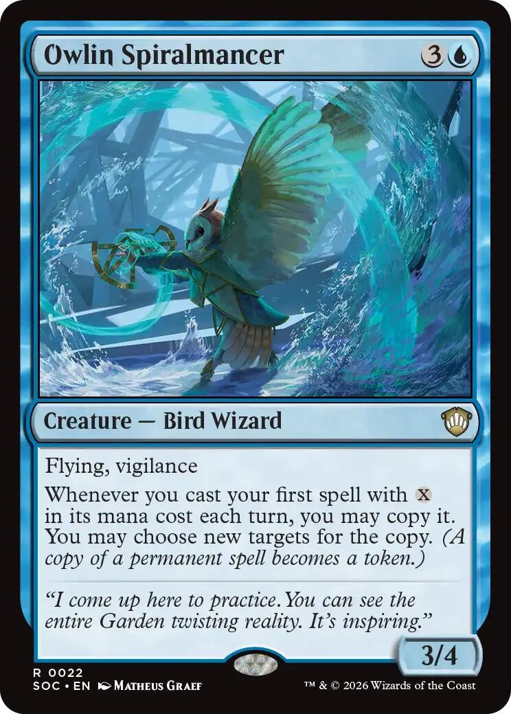 Image for Owlin Spiralmancer (22) (SOC) - Magic: The Gathering