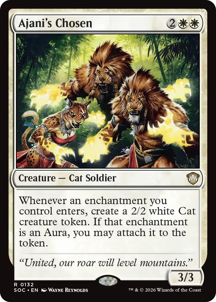Image for Ajani's Chosen (132) (SOC) - Magic: The Gathering