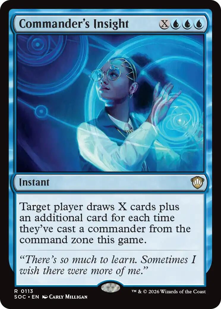 Image for Commander's Insight (113) (SOC) - Magic: The Gathering