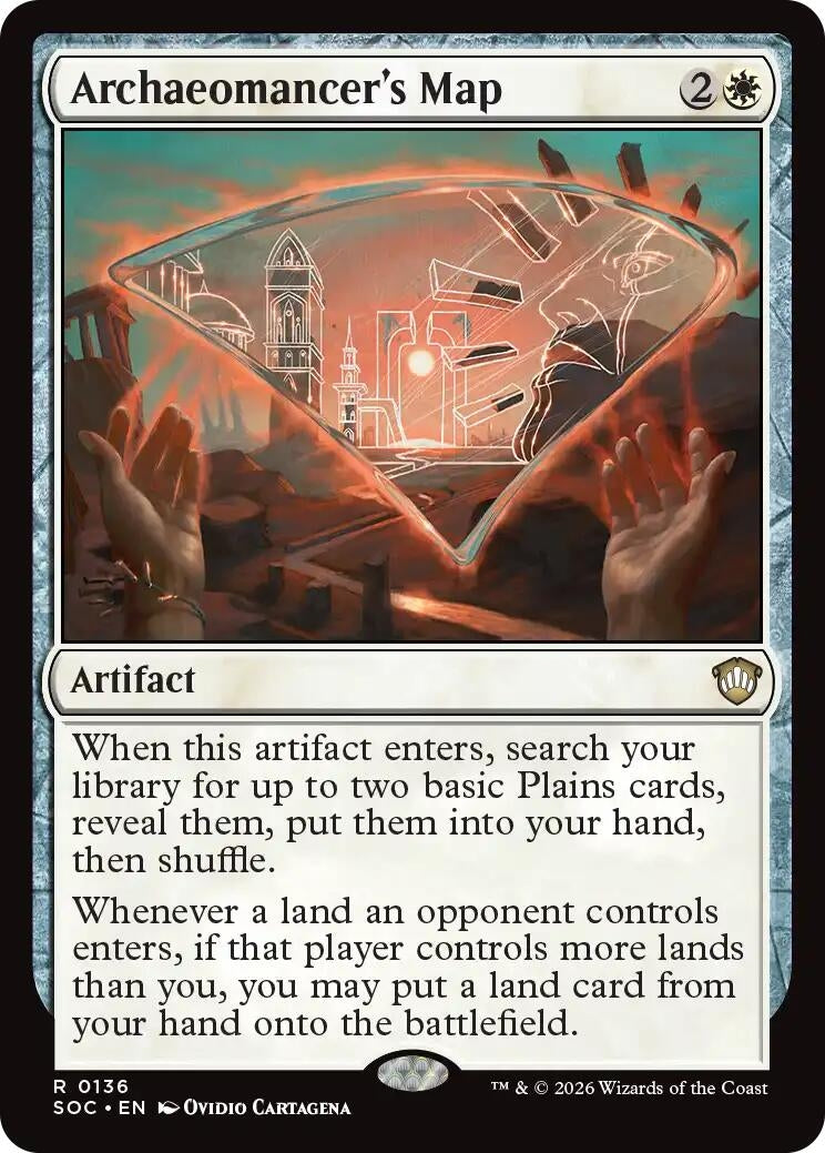 Image for Archaeomancer's Map (136) (SOC) - Magic: The Gathering