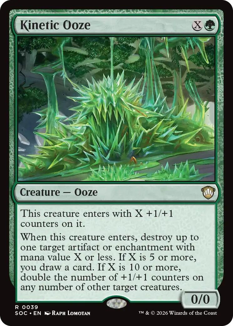 Image for Kinetic Ooze (39) (SOC) - Magic: The Gathering