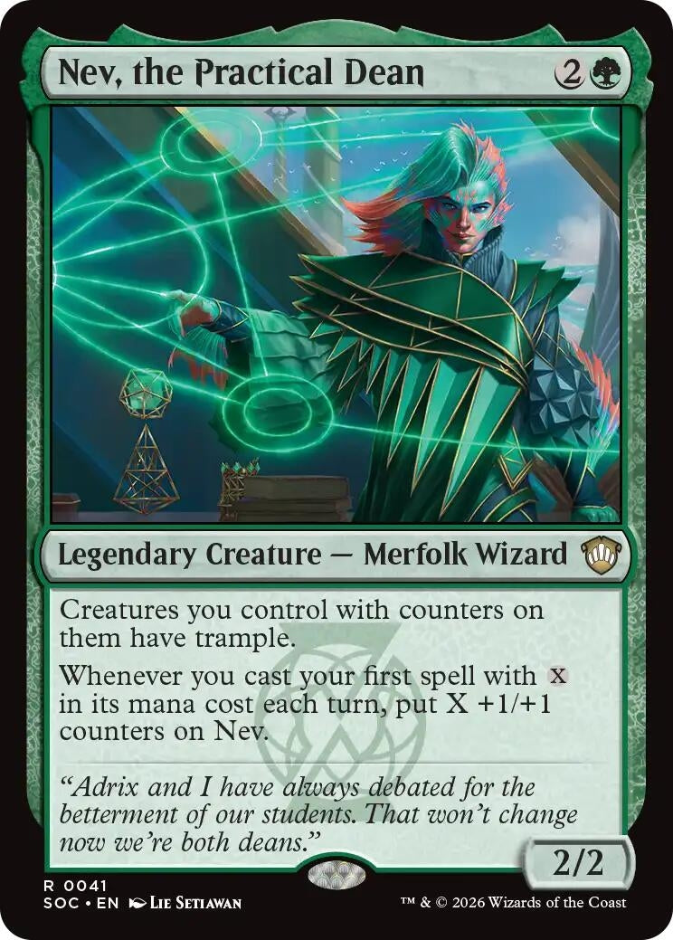 Image for Nev, the Practical Dean (41) (SOC) - Magic: The Gathering