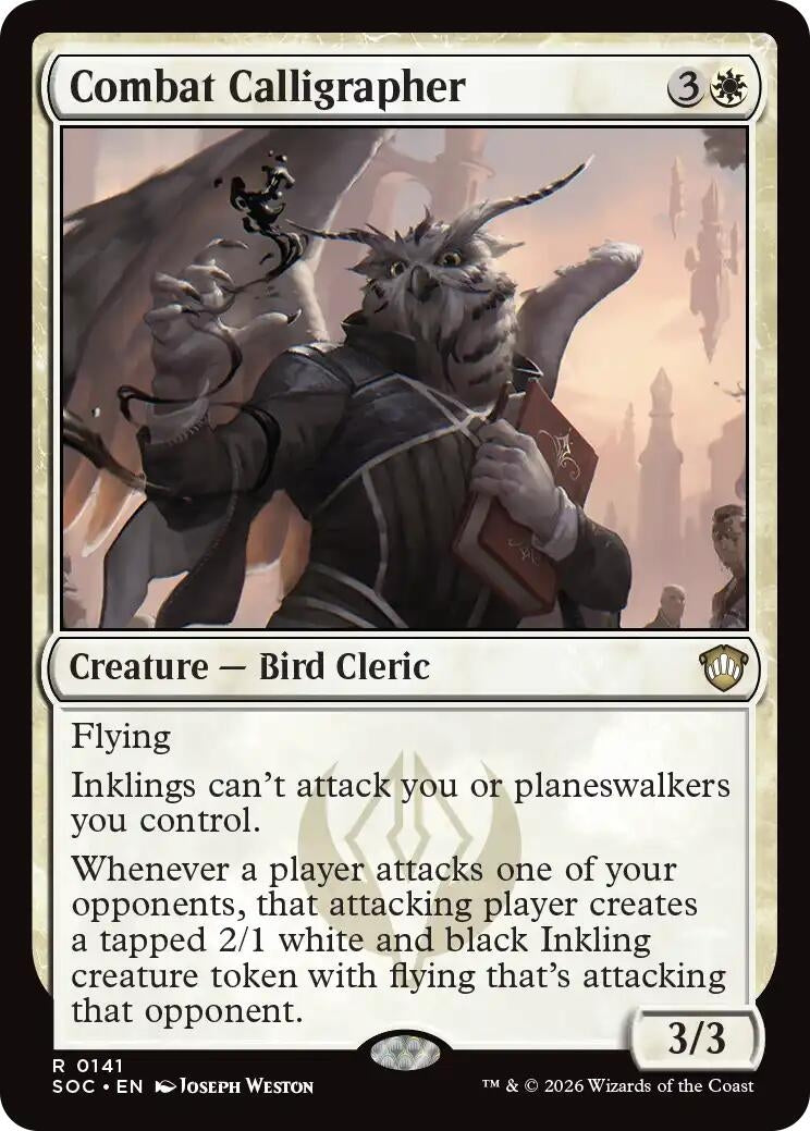 Image for Combat Calligrapher (141) (SOC) - Magic: The Gathering