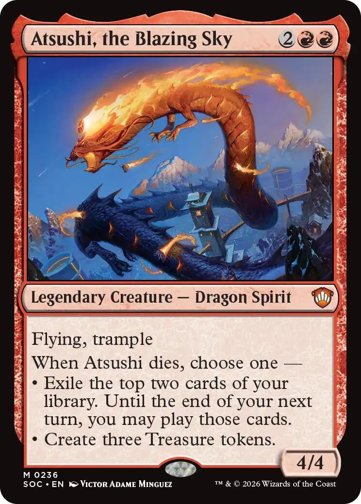 Image for Atsushi, the Blazing Sky (236) (SOC) - Magic: The Gathering