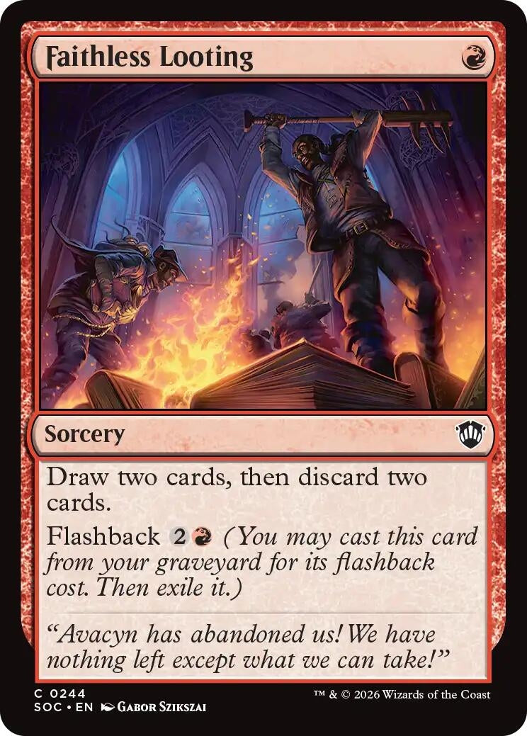 Image for Faithless Looting (244) (SOC) - Magic: The Gathering