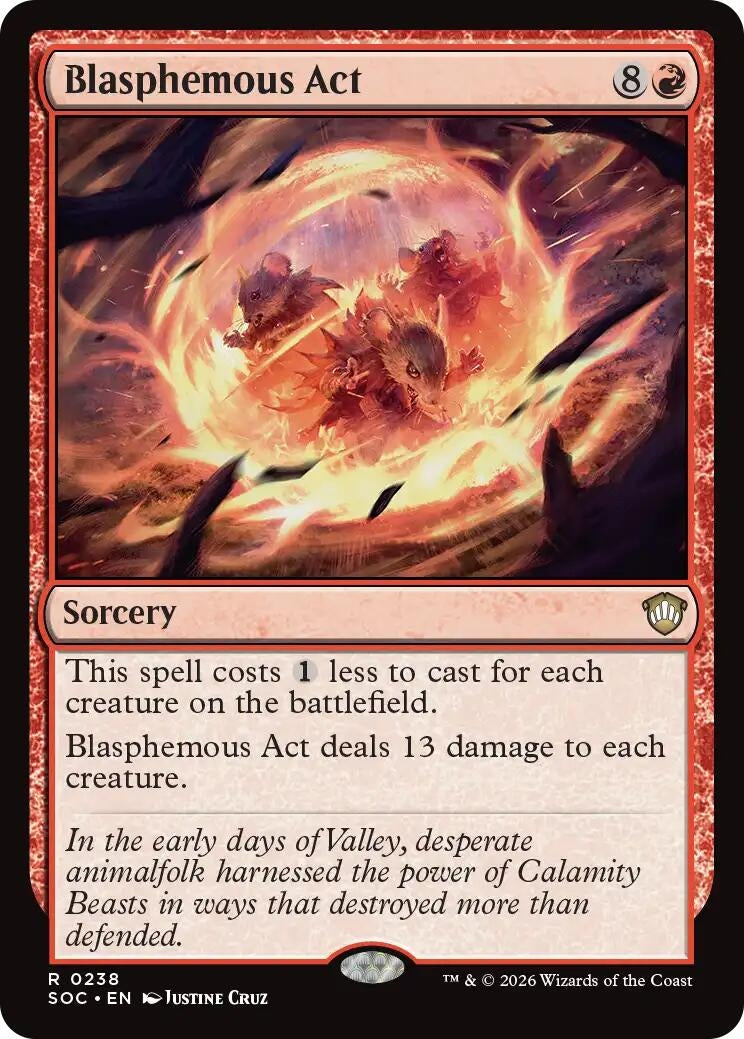 Image for Blasphemous Act (238) (SOC) - Magic: The Gathering