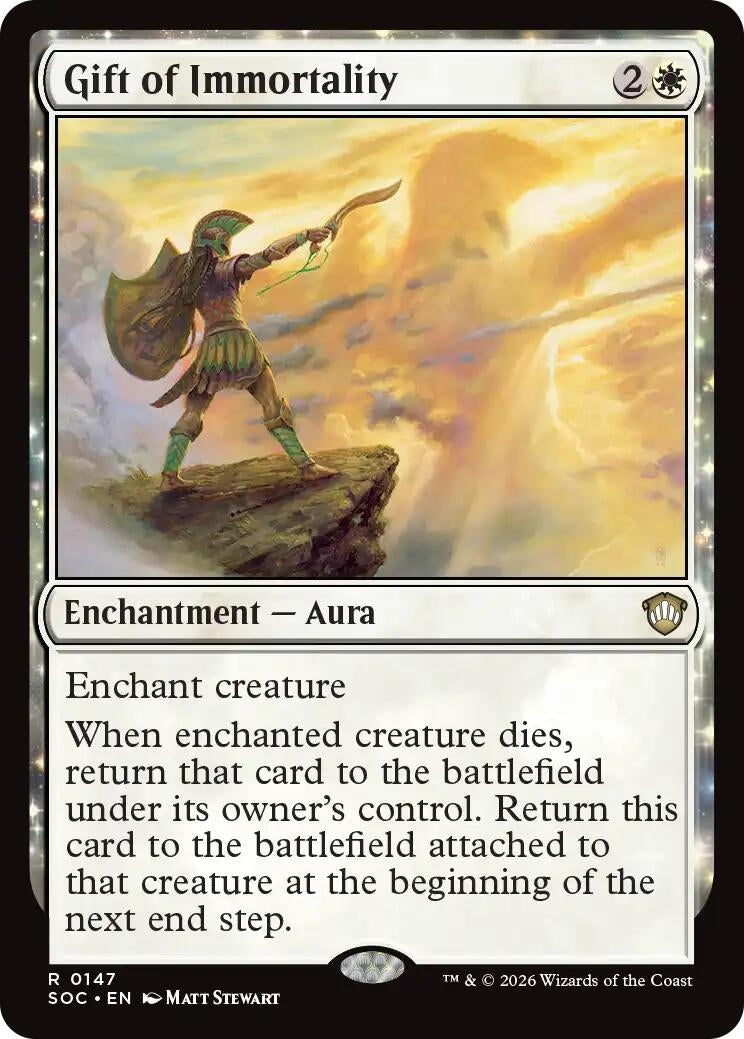Image for Gift of Immortality (147) (SOC) - Magic: The Gathering
