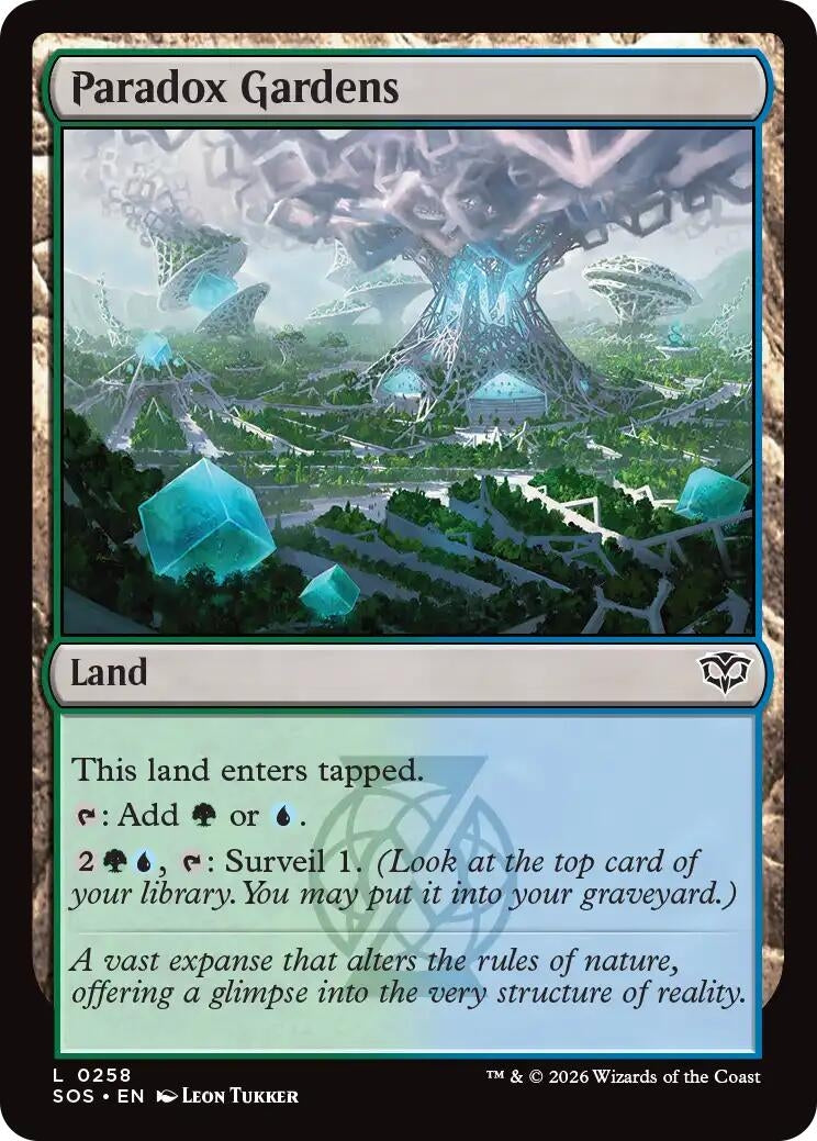 Image for Paradox Gardens (258) (SOS) - Magic: The Gathering