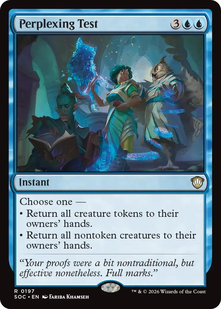 Image for Perplexing Test (197) (SOC) - Magic: The Gathering