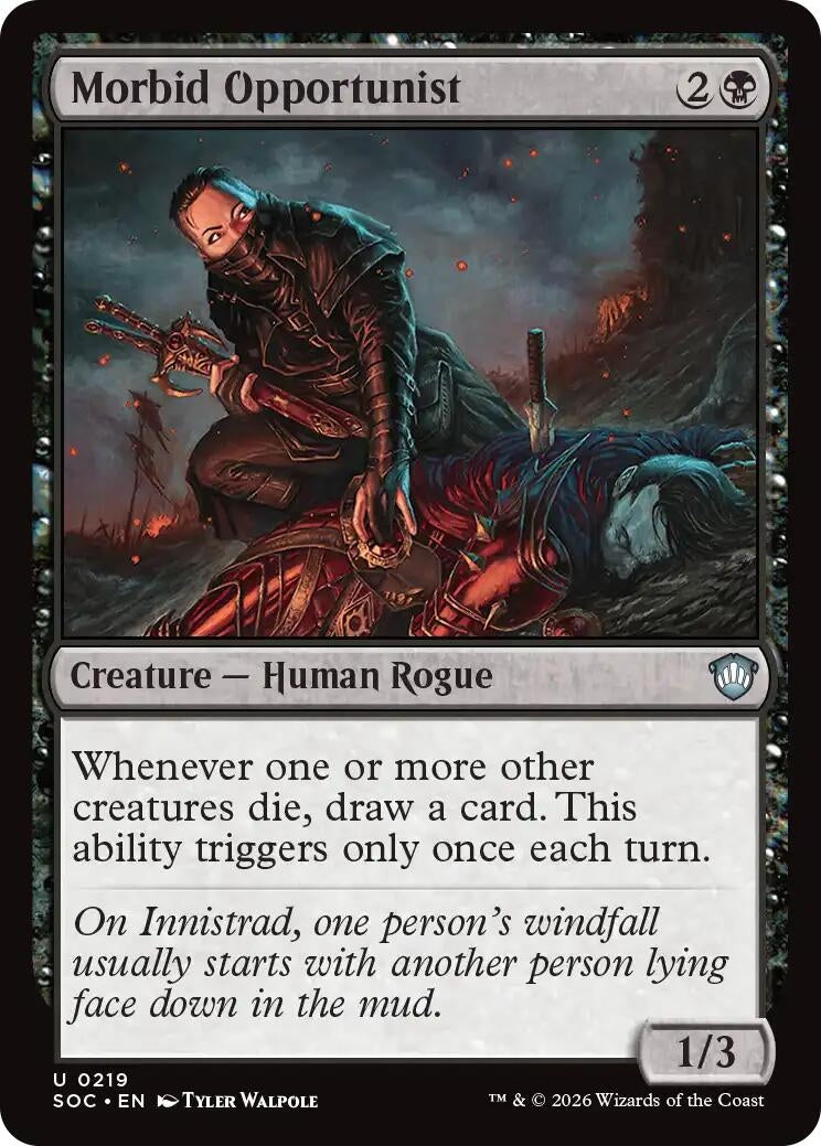 Image for Morbid Opportunist (219) (SOC) - Magic: The Gathering