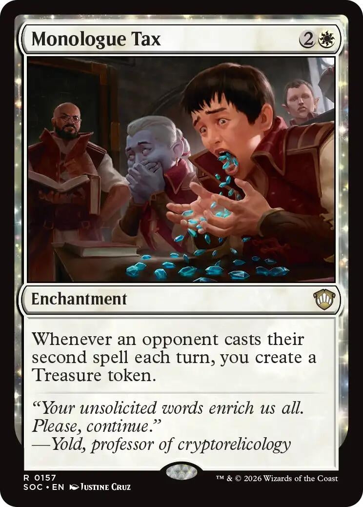 Image for Monologue Tax (157) (SOC) - Magic: The Gathering