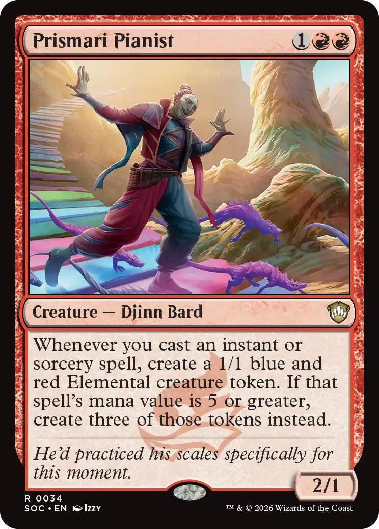 Image for Prismari Pianist (34) (SOC) - Magic: The Gathering