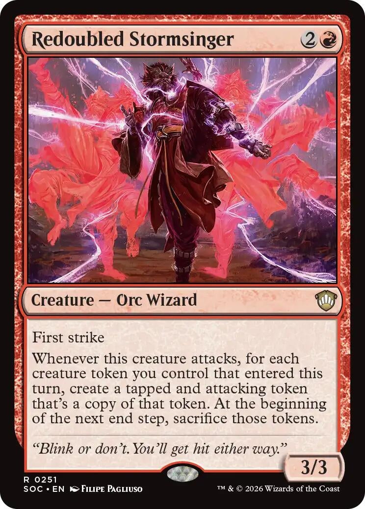 Image for Redoubled Stormsinger (251) (SOC) - Magic: The Gathering