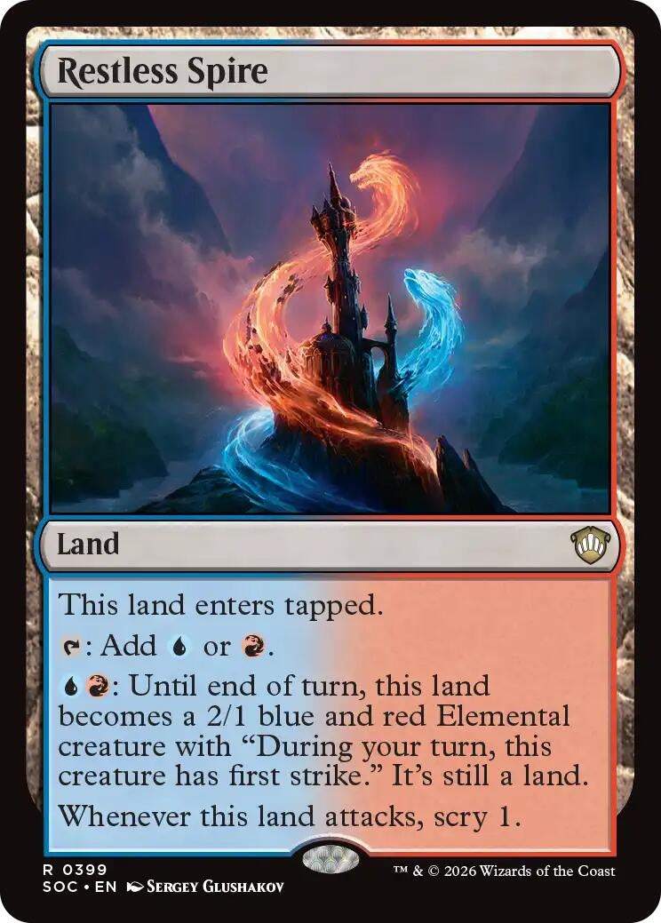 Image for Restless Spire (399) (SOC) - Magic: The Gathering