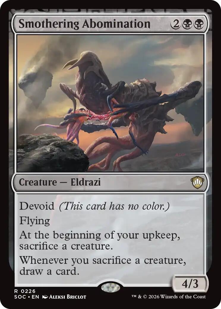 Image for Smothering Abomination (226) (SOC) - Magic: The Gathering