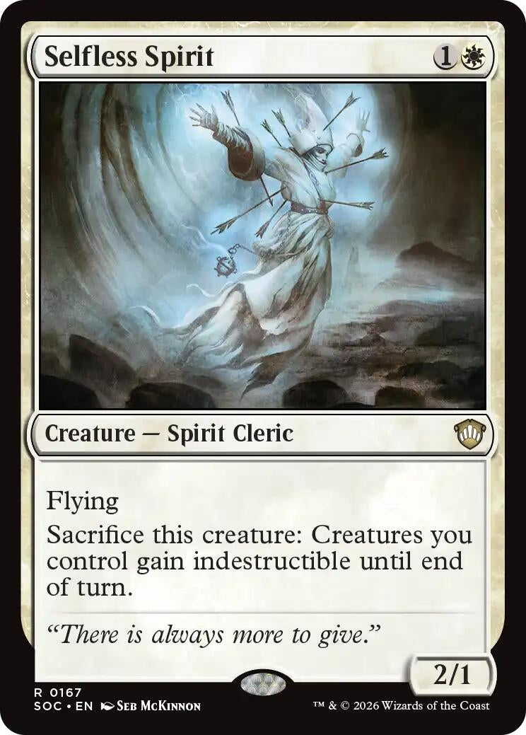 Image for Selfless Spirit (167) (SOC) - Magic: The Gathering