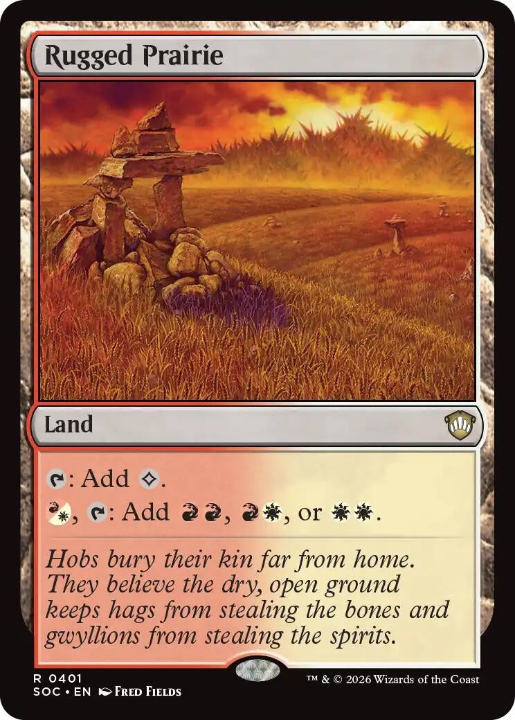 Image for Rugged Prairie (401) (SOC) - Magic: The Gathering