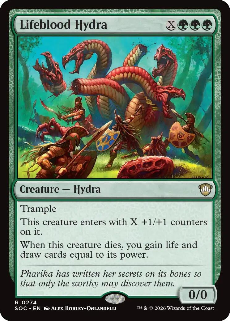Image for Lifeblood Hydra (274) (SOC) - Magic: The Gathering