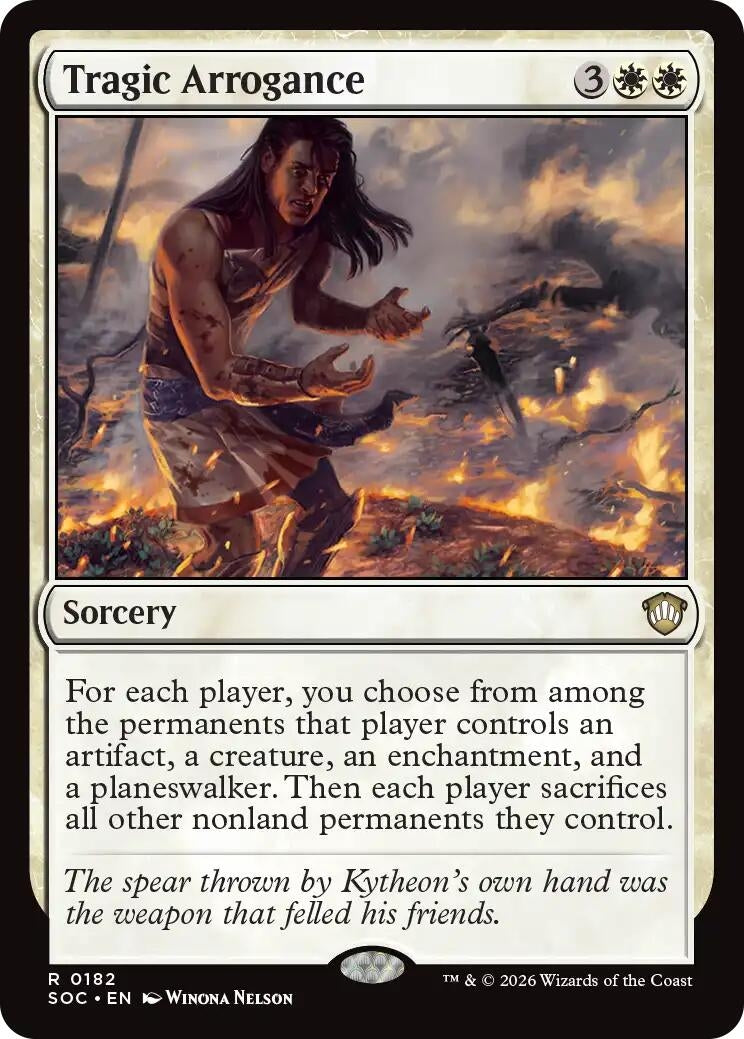 Image for Tragic Arrogance (182) (SOC) - Magic: The Gathering