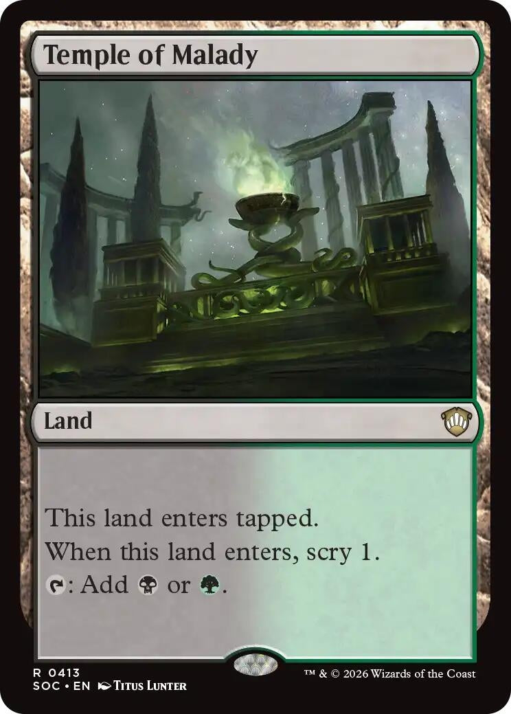 Image for Temple of Malady (413) (SOC) - Magic: The Gathering